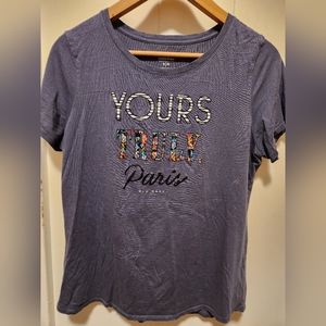 Old Navy Everywear, Medium, Blue, short sleeve, Made in Vietnam - Pre-owned